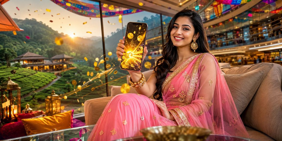 সিলেটের চা বাগানে বসে রিবেট বোনাস ও পেমেন্ট সুবিধা উপভোগ করছেন একজন ব্যবহারকারী
